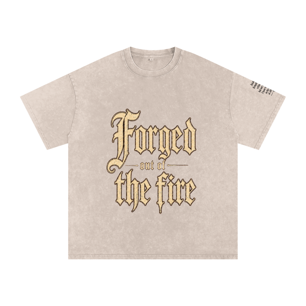 Snow Washed Oversized Cotton T-Shirt