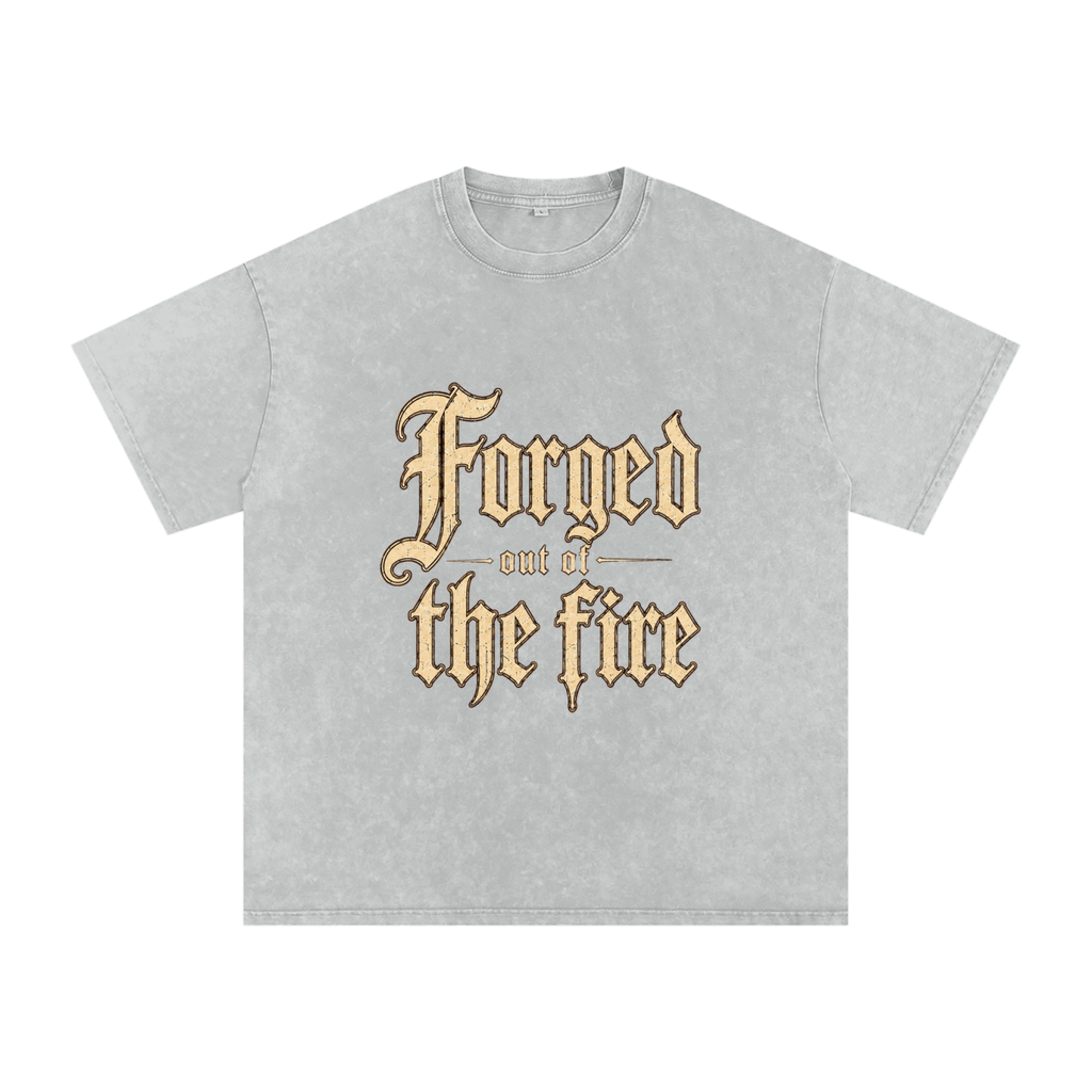 Snow Washed Oversized Cotton T-Shirt