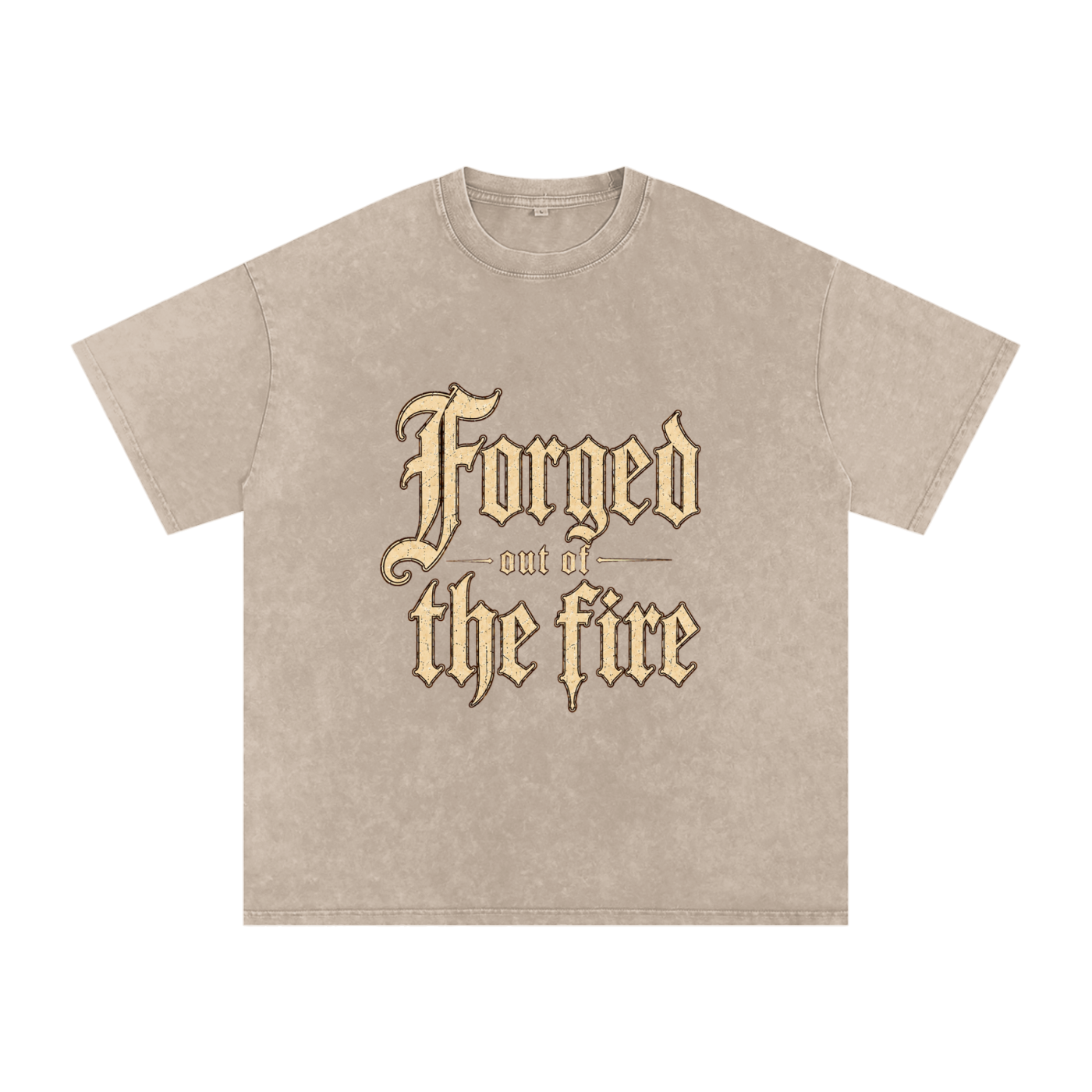 Snow Washed Oversized Cotton T-Shirt