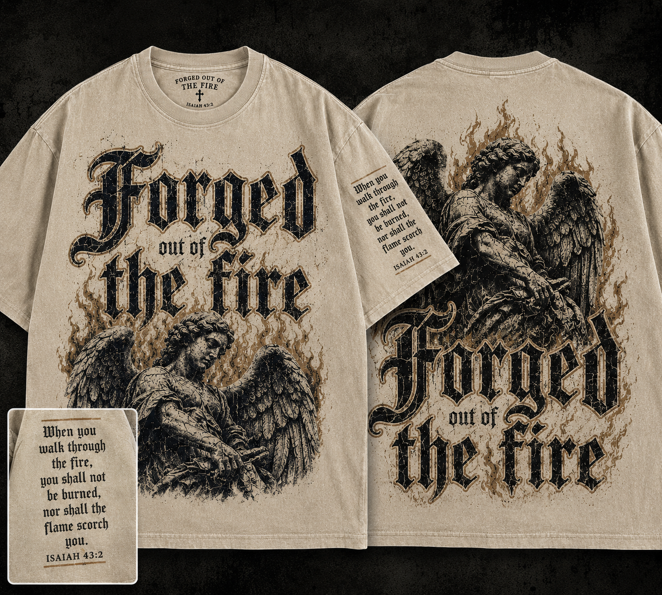 Forged Out of the Fire Angel Graphic Tee