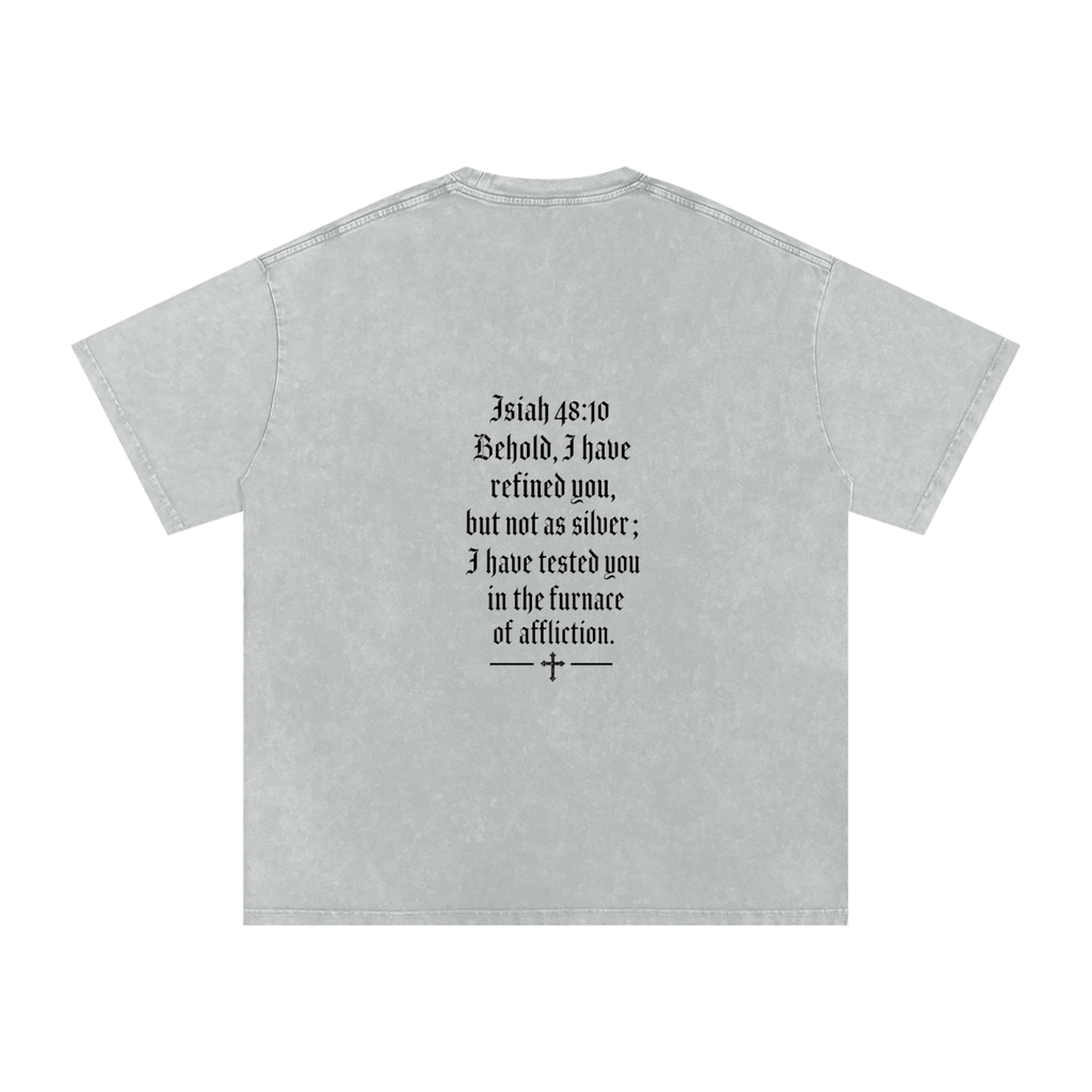 Snow Washed Oversized Cotton T-Shirt