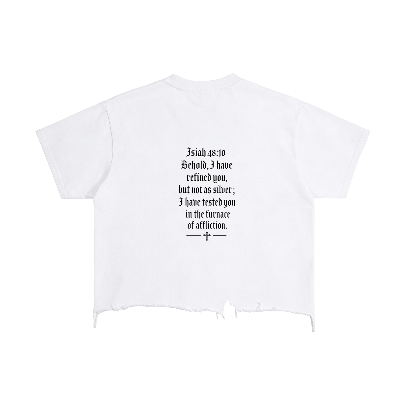 Vintage Wash Boxy Distressed Hem T-Shirt